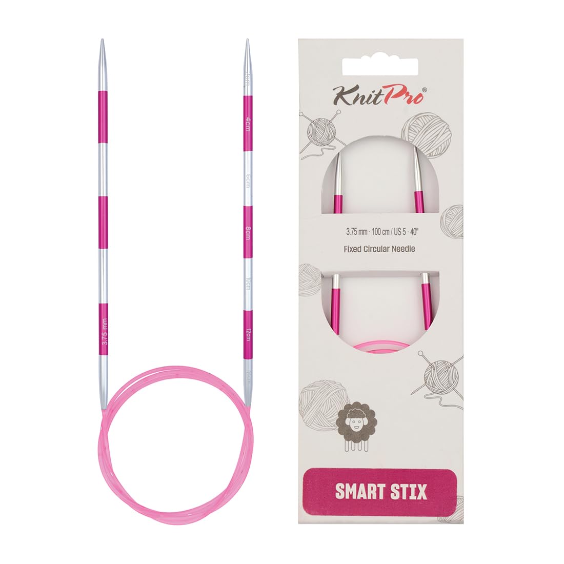 KnitPro Smartstix Fixed Circular Needles 40" (100cm) | 3.75mm — image 1