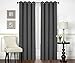 Utopia Bedding Blackout Curtains for Bedroom, Grommet Window Curtains 84 Inch Length 2 Panels, Thermal Insulated Drapes for Living Room (Grey, 52W x 84L Inches)