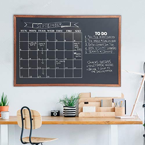 2 Wood+Framed+Chalkboard+Nonporous+Blackboard