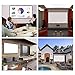 RELEE 120 inch Projector Screen 16:9 HD Foldable Anti-crease Outdoor Indoor Portable Projection Movies Screen for Home Theater Support Double Sided Projection (120inch)