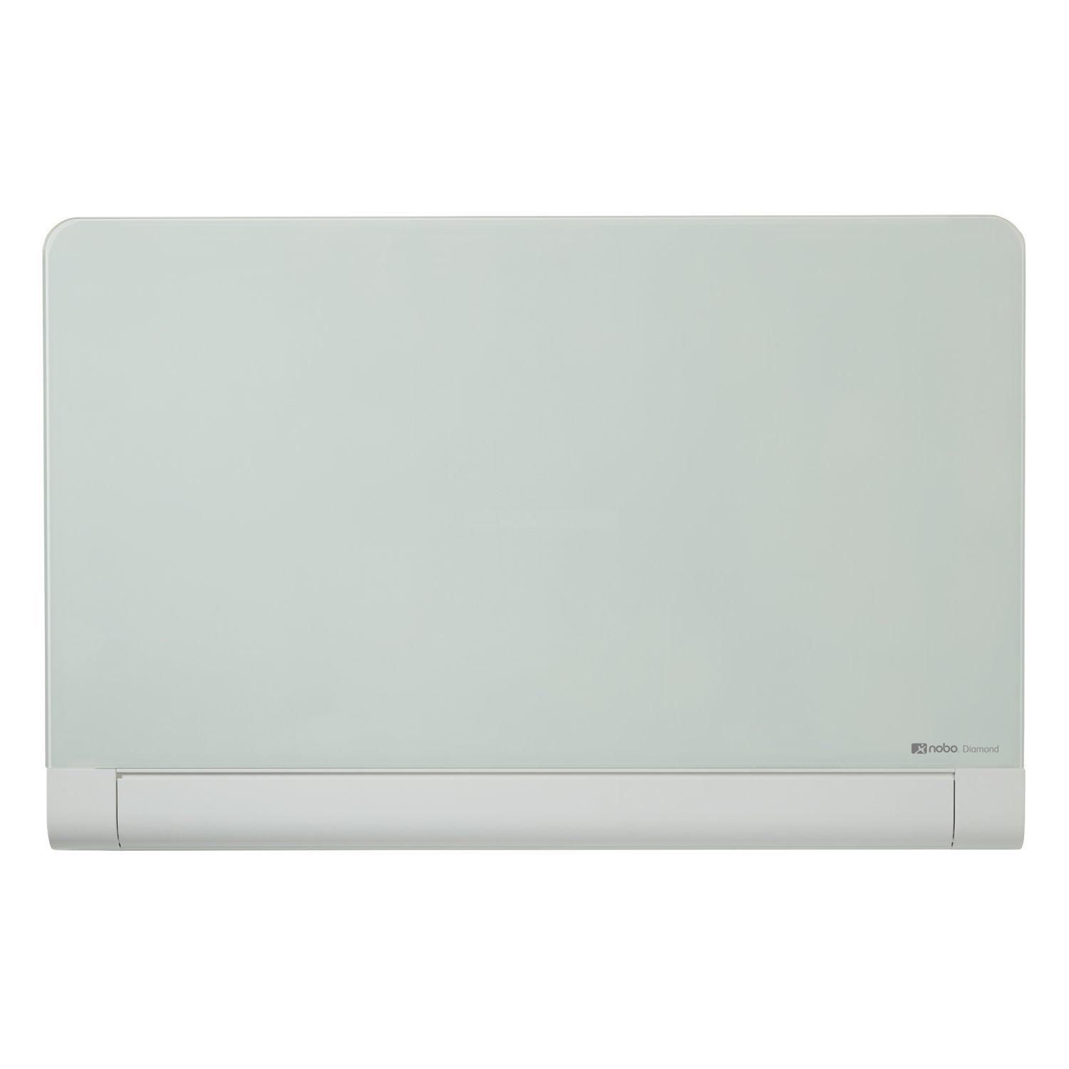 Nobo Glass Magnetic Whiteboard with Concealed Pen Tray, 1900 x 1000 mm, InvisaMount Mounting System, Impression Pro, Brilliant White, 1905193