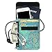 Fintie Passport Holder Neck Pouch [RFID Blocking] Premium PU Leather Travel Wallet, Shades of Blue