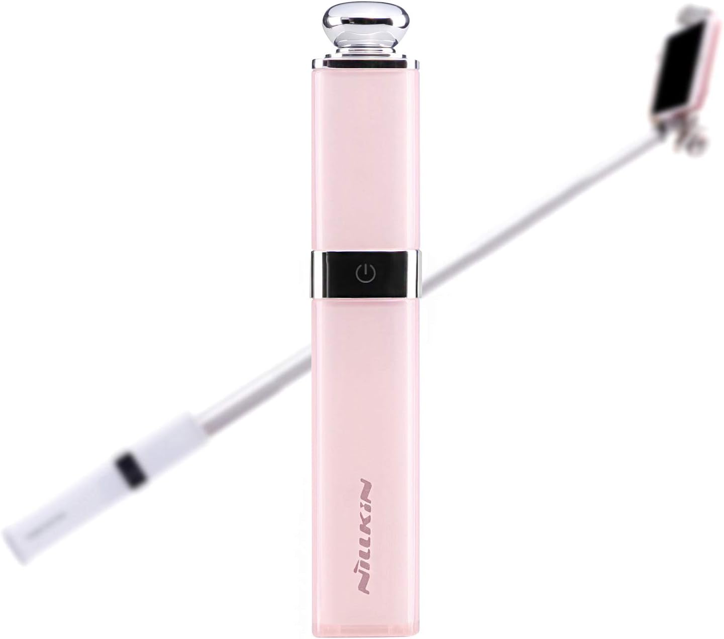 Amazon Co Jp Nillkin 超可愛い自撮り棒 セルカ棒 超ミニ コンパクト 有線 伸縮自在 最長60ｃｍ シャッターボタン付き 操作簡単 収納便利 ５ ７インチ以下iphone Android対応 ピンク ホワイト 可 ピンク カメラ