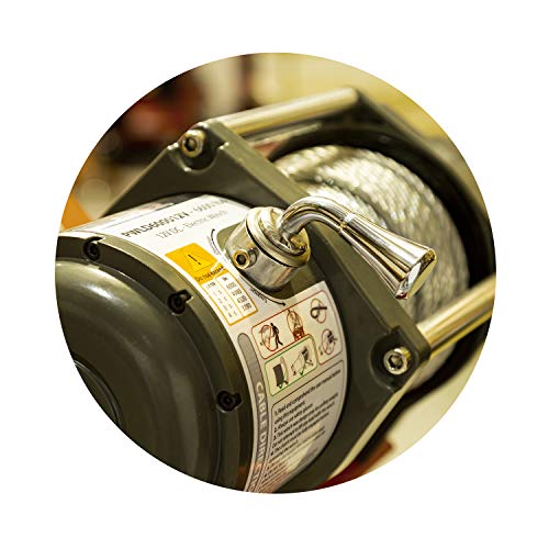 Prowinch 2000 lbs Davit Crane with Wireless Electric Winch 12V Hitch Mounted Truck Crane 360