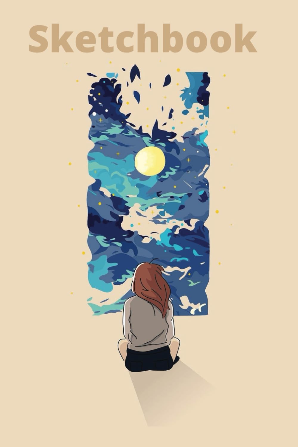 Sketchbook For Teens: Abstract Art Cover: Blank Sketch Pad for Teenage Girls, Boys, Tweens, Kids; Great for Fashion Sketches, Drawing & Creative Doodling - 80 Premium Blank Pages (6 x 9)