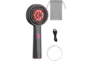 Jalzdieod Rechargeable Hair Oil Applicator Brush Scalp Massager-Upgraded Design for Gentle Detangling, Smoothing Relaxation S