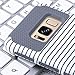 ULAK Galaxy S8 Case, Samsung S8 Case, Dual Layer Stylish Designed Hybrid TPU Protective Cover for Samsung Galaxy S8 (Minimal Rose Gold Stripes+Grey), Will not Fit S8 Plus