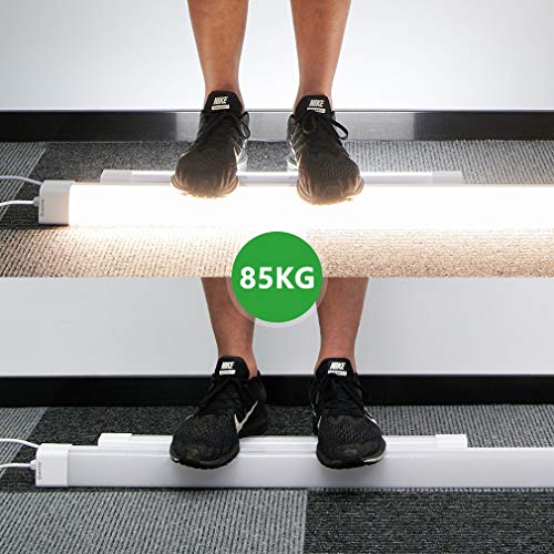 Anten LED Wannenleuchte Feuchtraumleuchte 45W 150CM Klassisches Design mit 4500LM in Kaltweiß 6000K, LED Kellerleuchte… – Bild 5