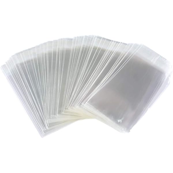 IMailer - 500 Pack - 5\" X 7\" Cellophane Bags Self Sealing - Resealable Clear Poly Cello Bags For A2 A4 A6 Cards & Envelopes, Bakery, Cookies, Treats