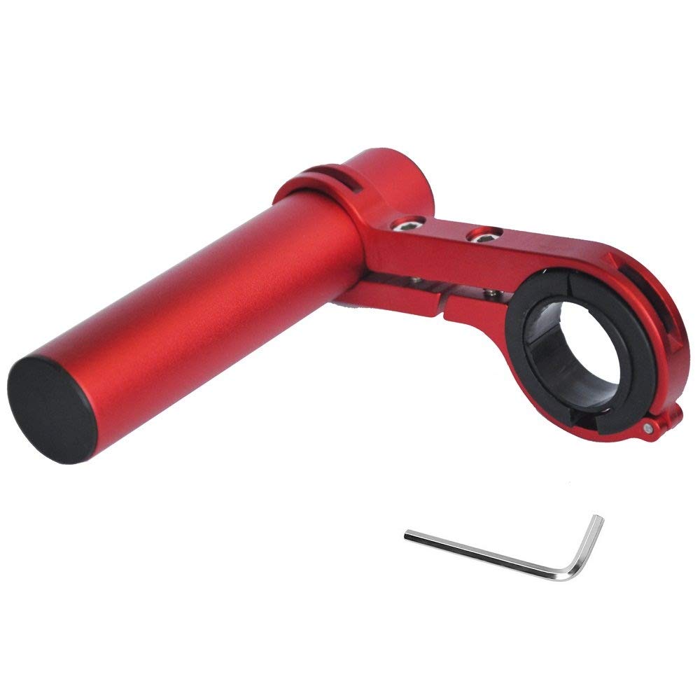 PIAORAN Bike Handlebar Extender, 10CM Lightweight Durable Aluminum Alloy Bicycle Handlebar Extension Bracket for Holding Motorcycle E-Bike Lamp Speedometer GPS Phone Mount Holder