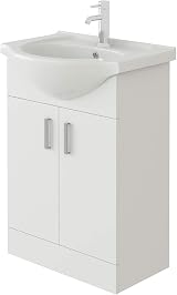 VeeBath Linx 1150 Vanity Unit Set, Sink, Toilet, Soft Close, White view 2