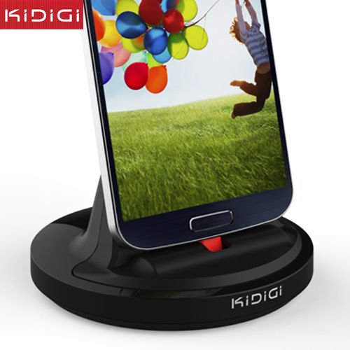 KiDiGi Original Genuine Magnetic Magnet Charging Docks Docking Stand Holder Cradle Charger Desktop Dock Station Stand Hold for Samsung Galaxy S6/S6 Edge/S4/S3/S2, Note 4/2, Motorola Moto X, LG G3/G2/G Flex