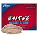 Alliance Rubber 26649 Advantage Rubber Bands Size #64, 1/4 lb Box Contains Approx. 80 Bands (3 1/2" x 1/4", Natural Crepe) primary