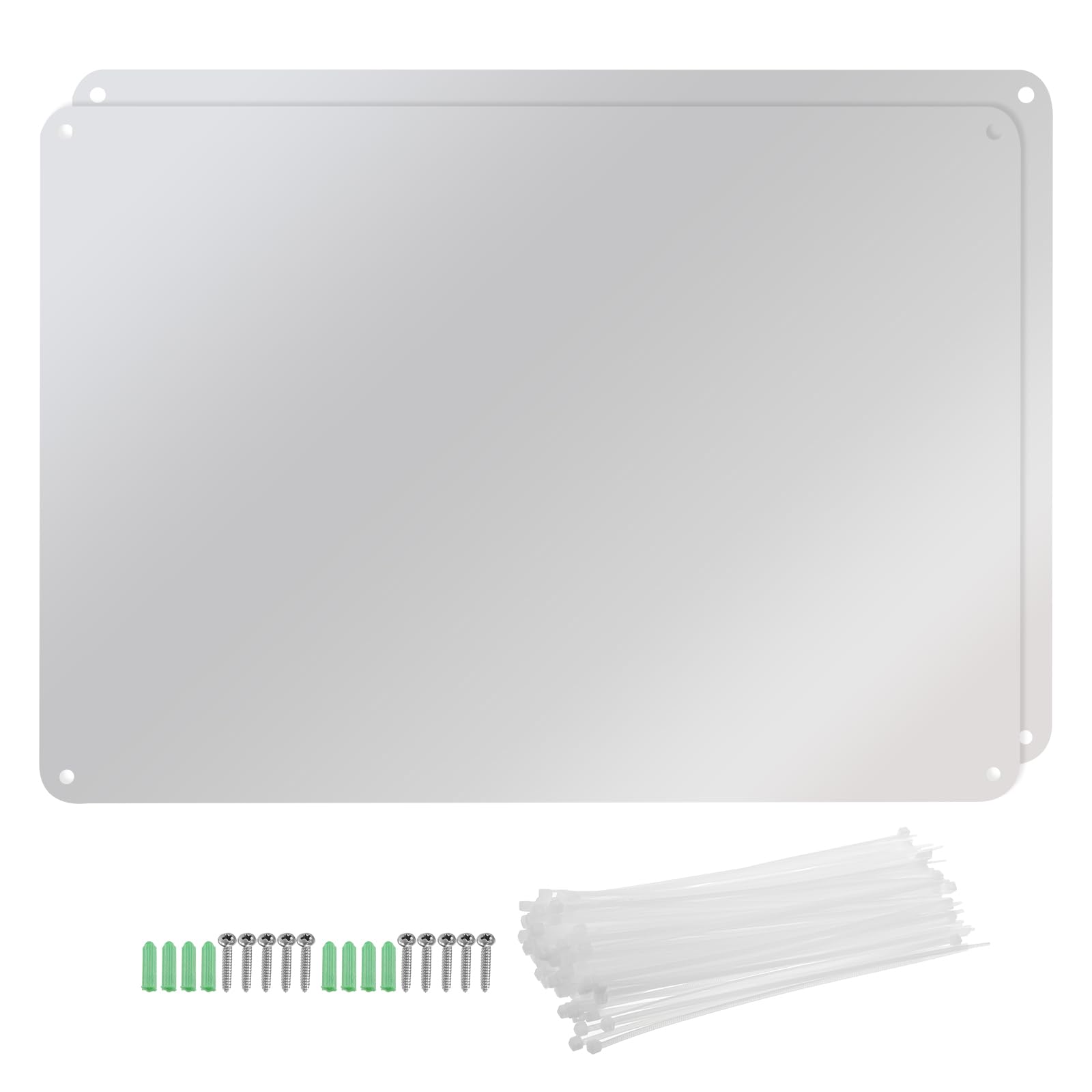 PATIKIL 10x7 Inch Metal Sign Blanks, 2 Pack Sublimation Aluminum Blanks for Advertising and Wall Room Decor