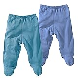 Babysoy Comfy Basic Footie Pants Unisex 2 Packs