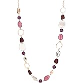 Dazylleco Long Gold Boho Necklaces for Women Beaded Statement Chain Long Necklace Gold Costume Jewelry Birthday Gifts for Her