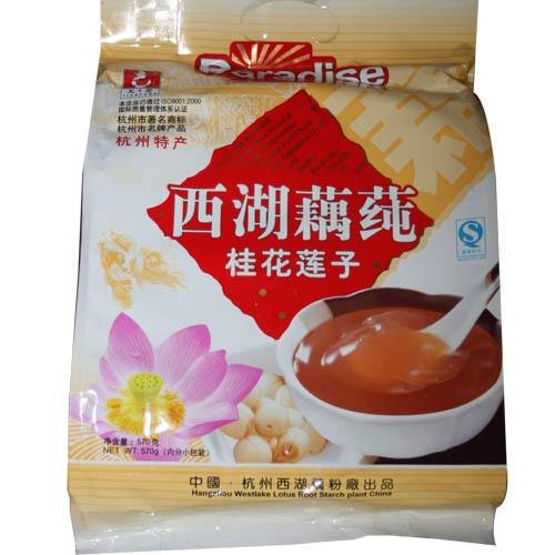 Lotus Root Powder , West Lake Lotus Root Starch Powder with Osmanthus , 19 Individual Serving Packets