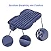 ANCHEER Multifunctional Inflatable Car Mattress, Car Inflation Bed, Travel Air Bed Camping Car Back Seat, Extra Mattress,with Repair Pad, Air Pump for Travel (Blue)