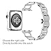 CUZOW for Apple Watch Band 38mm 42mm, Stainless Steel Bracelet Adjustable Flexible Replacement iwatch Band for Apple Watch Series 3 Series 2 Series 1 Sport Edition Nike+Hermès