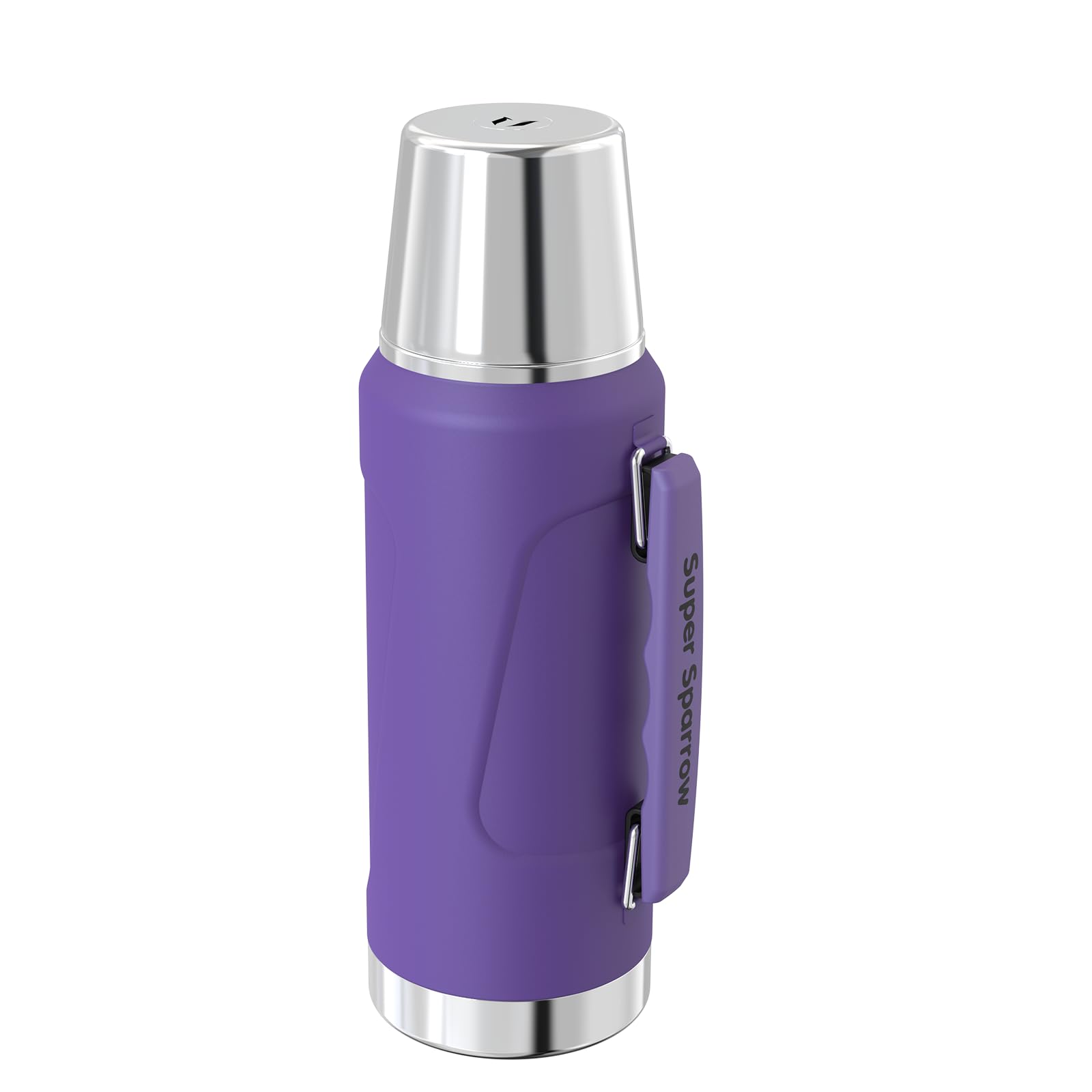 Super Sparrow Stainless Steel Water Bottle - 1500ml - Wide Mouth Vacuum Insulated Flask - BPA-Free ThermosBottle - Leakproof Lid Doubles as Cup