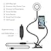 Selfie Ring Light with Cell Phone Holder for Live Stream and Makeup, Soobuy Phone Clip Holder with 3 Light Mode & 10 Level Brightness, LED Desk Lamp for Video Recording, Video Calls, Bedroom, Kitchen