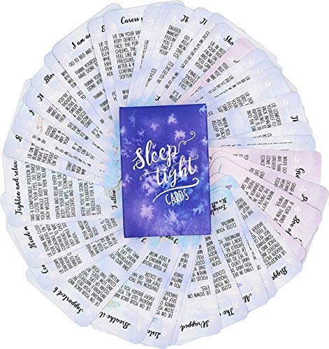 Sunny Present Sleep Tight Cards - 45 Exercises to Improve The Quality of Sleep | The Mindfulness Exercises Will Help Calm Down, Lower Stress Levels and Fall Asleep Faster.
