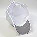 Plain Pro Cool Mesh Low Profile Structured Adjustable Baseball Cap (White)