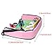 KIPTOP Car Seat Travel Tray,Kids Play & Learn Tray for Snacks Drawing ,Sturdy Side Walls, Strong Buckles,Works on Buggy and Pushchair (Pink)