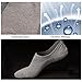 FAYBOX 5 Pack Heel Non Slip No Show Boat Socks Low Cut For Men
