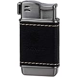 Honest Pipe Lighter - Genuine Leather Soft Flame Refillable Butane Lighters for Men