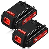 2 Pack 20Volt 3.0Ah MAX LBXR20 Repalce for Black