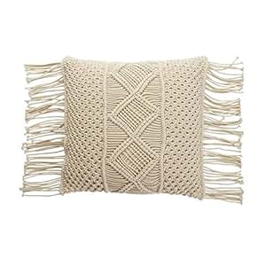 Amazon.com: Magnolia Souls Macy Macrame Boho Throw Pillow