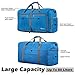 Gonex 80L Packable Travel Duffle Bag Foldable Duffel Bags for Luggage Gym Sports Camping Travelling Cycling Storage Shopping Water & Tear Resistant Blue