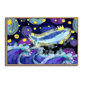 Framed Canvas Wall Art for Living Room, Bedroom Dreamland Theme Canvas Prints for Modern Home Decoration Ready to Hang - 16"x24" inches