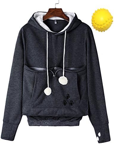 Kei Tomlison Unisex Big Pouch Hoodie Long Sleeve Fleece Pet Dog Holder Carrier Pullover Sweatshirt
