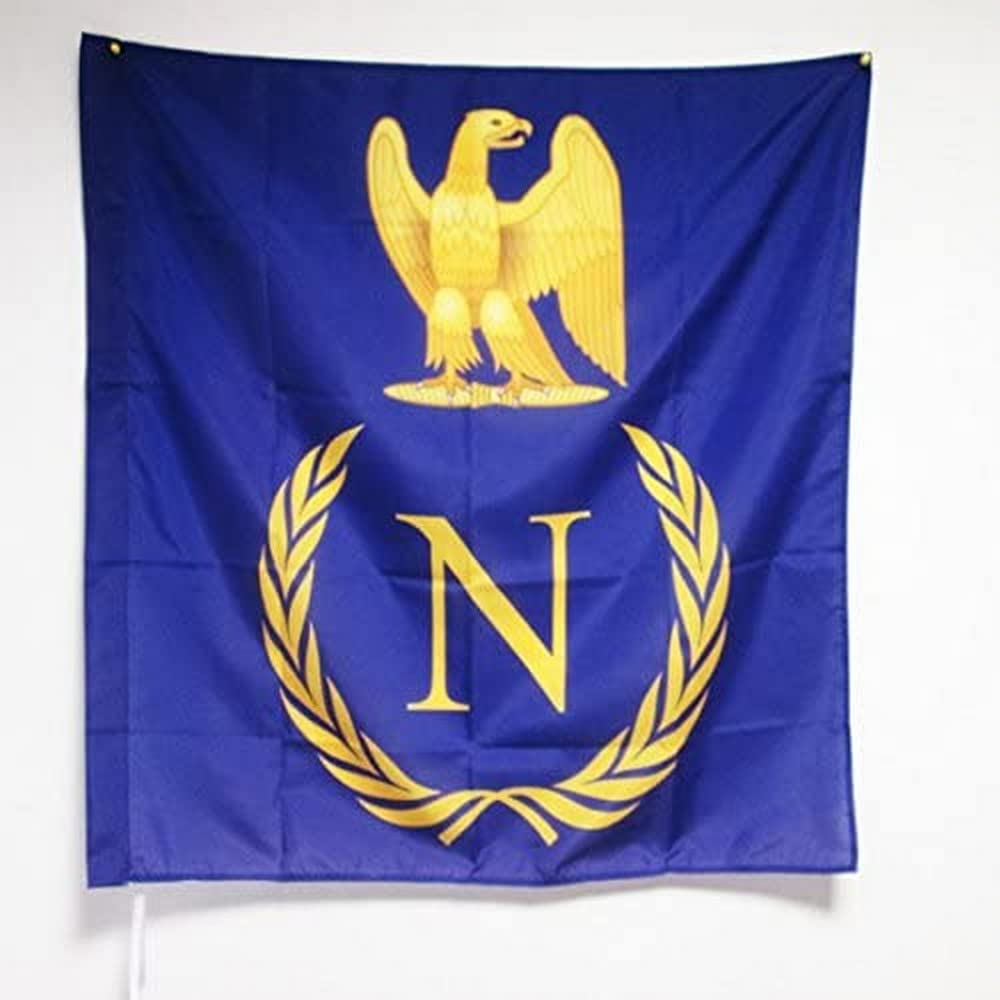 AZ FLAG - Shield Napoleon Bonaparte of France Flag - 3x3 Ft - 100% Polyester French Empire Banner with Sleeve - Fade Resistant - Vivid Colors - 3' x 3' Feet - 90x90 Cm
