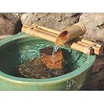 Bamboo Accents Zen Garden Water Fountain Spout, Complete Kit includes Submersible Pump for Easy Install, Handmade Indoor/Outdoor Natural Split-Free Bamboo (Three Arm Design - 12 Inches)