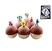Pokemon Bath Bombs Pokebomb Gift Box for Kids with Surprise Toy Inside - Lush Shea Butter - Fizzies with Natural Ingredients for Bath Time Fun - For Girls and Boys Free Pokemon Card Included (6 Pack)