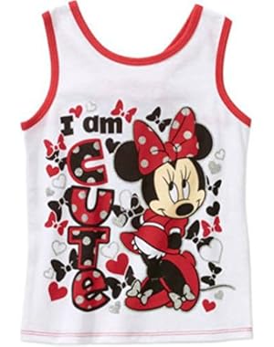 Minnie Mouse I Am Cute Baby Toddler Girl Tank Top