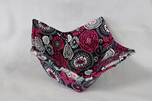 Microwave Bowl Cozy Bowl Potholder Reversible Raspberry Floral