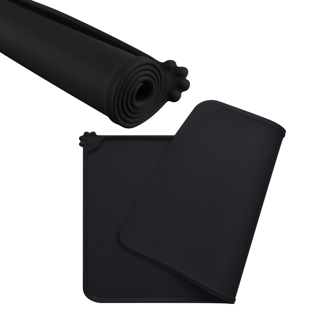 Guardians Dog Food Mat, Silicone Pet Feeding Mats, Non Slip Waterproof Cat Bowl Trays Food Container Placemat for Small Animals (18.5\