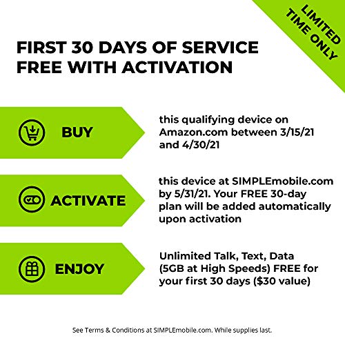Simple Mobile Samsung Galaxy A10e 4G LTE Prepaid Smartphone (Locked) - Black - 32GB - SIM Card Included - GSM - Image 2