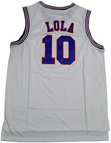 Lola Bunny White #10 Space Jam Jersey Basketball Jersey L/50