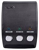 Luxitude Shower Soap Dispenser in Sleek Carbon Fiber Design, Great for Soap, Shampoo, Body Lotion, Conditioner, Shower Gels (3 Chamber)