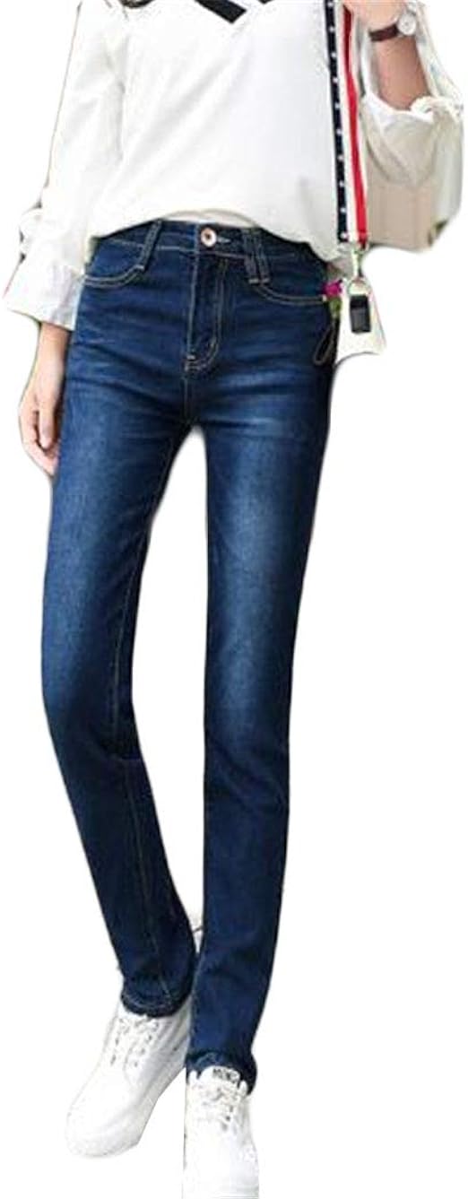 Amazon ジャンーウェ ジーンズ レディース ストレート ジーパン ストレッチ デニム パンツ スキニー 美脚 カジュアル ズボン ロングパンツ ボトムス 大人 ハイウェスト おしゃれ 秋 ジーンズ 通販