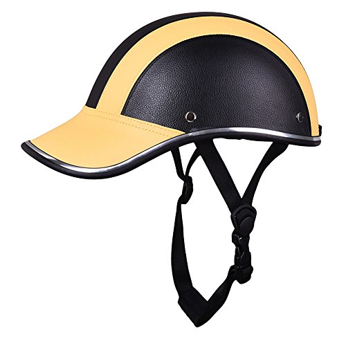Buy Oshide Motorcycle Half Face Helmet Protective Helmets horse riding helmet Leather Baseball