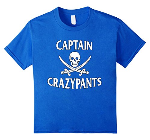 Pirate T-Shirt : Captain CrazyPants Pirate Costume