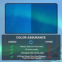 Projector Screen and Stand 100 Inch Portable
