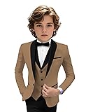 Tuxedo Suits for Boys 3 Pieces Slim Fit Boys Formal