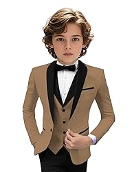 Tuxedo Suits for Boys 3 Pieces Slim Fit Boys Formal